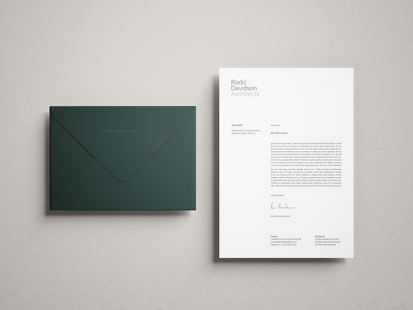 Stationery - Project Gallery Image